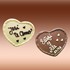 Corazón chocolate personalizado con frase