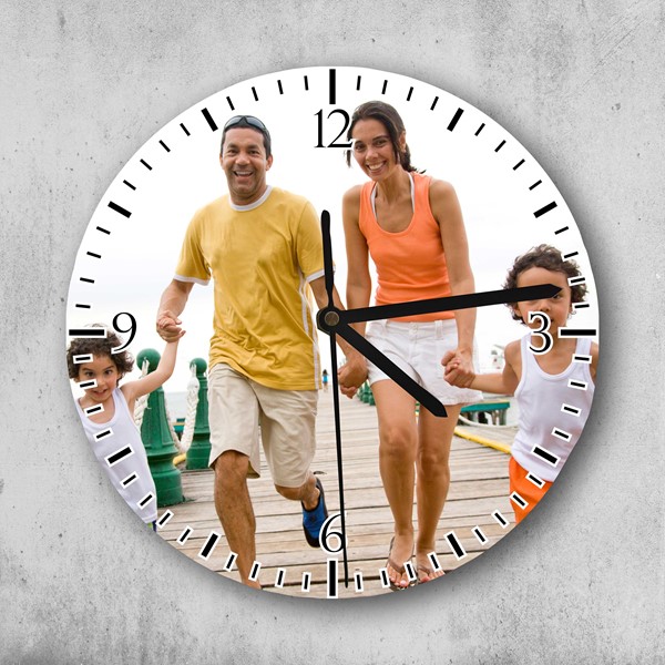 Reloj circular personalizado con foto en