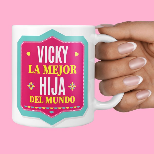 Taza Cerámica La Mejor Hija Del Mundo En 